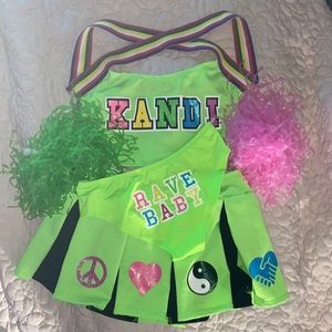 NWOT Dolls Kill Kandi Raver Cheer Costume